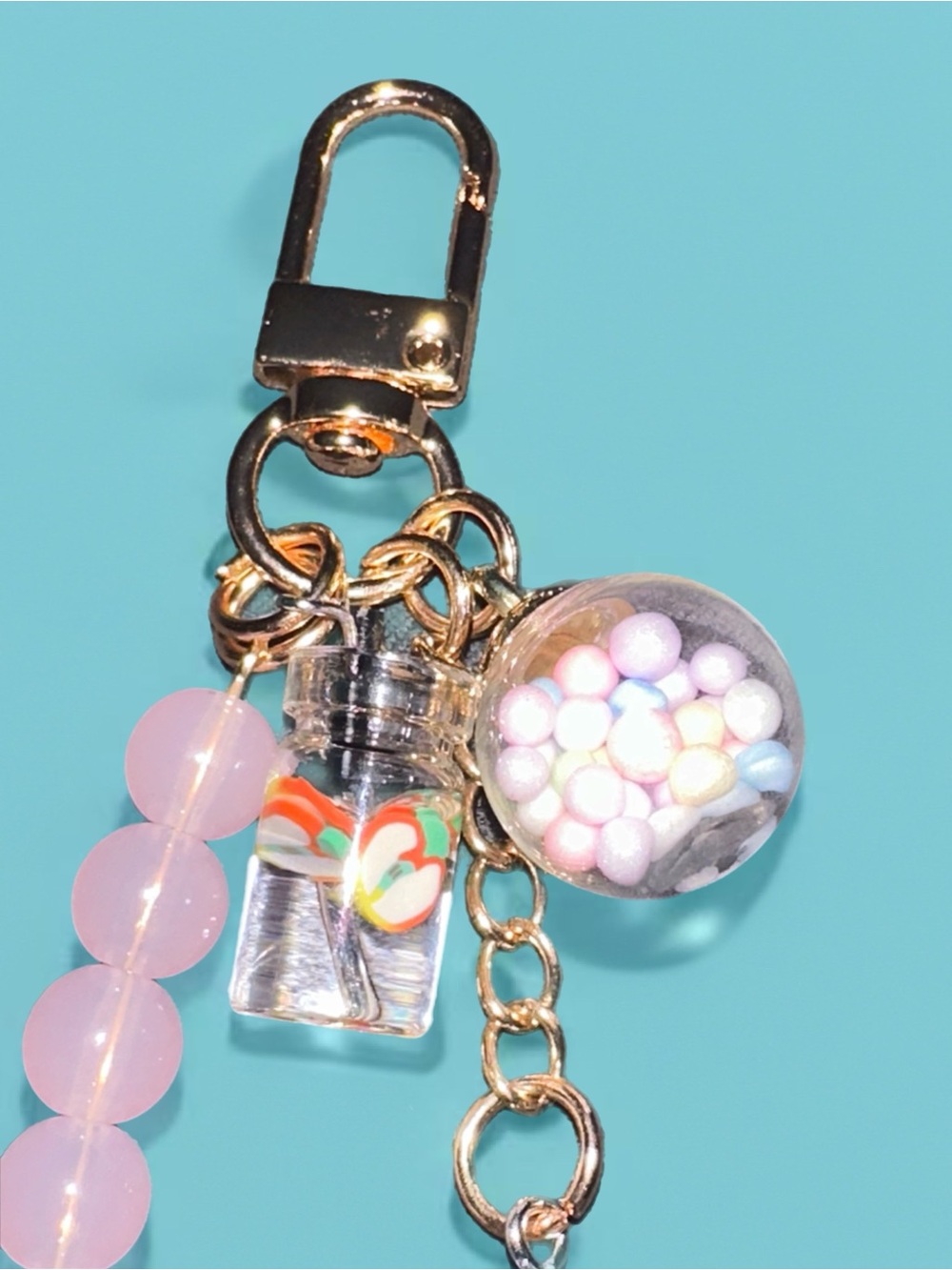 Pink & Purple Gummy Bear - Cute Bag Accessory - Picture 2 of 3